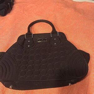 Quilted Black Vera Bradley Handbag
